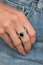 Load image into Gallery viewer, Paparazzi Accessories ⚘ Remarkable Refinement - Black Ring⚘ Flat Rate Ship $4.50 ⚘
