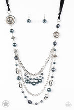 Load image into Gallery viewer, pittmanbling-and-jewelry-inc-presentsblack-ribbon-and-dark-gray-pearls-blockbuster-paparazzi-accessories
